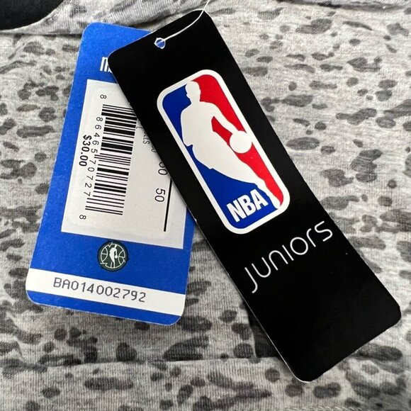 Chicago Bulls NBA Womens T-shirt Multicolor Gray Short Sleeve V-Neck Juniors L - Picture 10 of 11